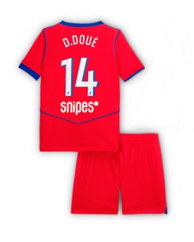 Paris Saint-Germain Desire Doue #14 Maglia Gara Terza Repliche 2025-26 Bambino Maniche Corte